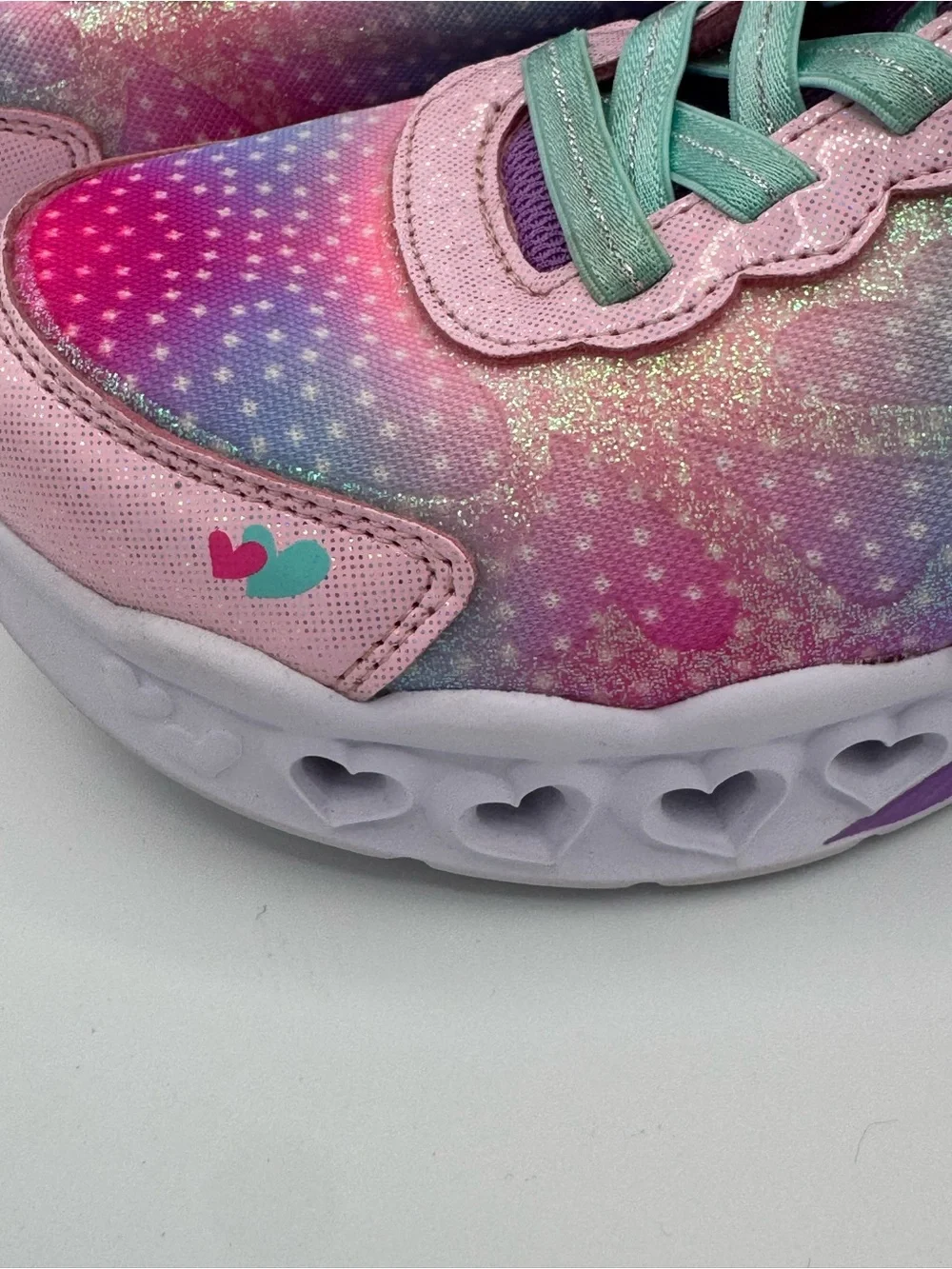 Skechers ‘Simply Love’ Flutter Heart Lights Multi-Color Light Up Sneakers